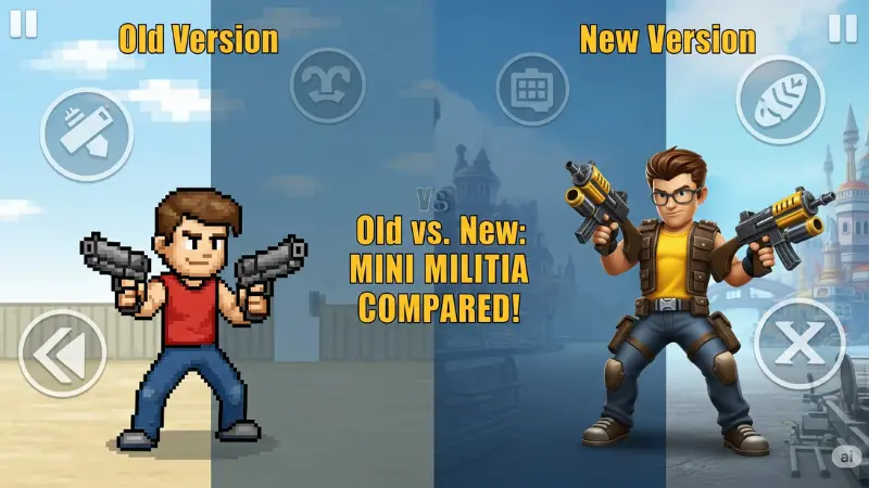 Mini Militia Old Version vs New Version