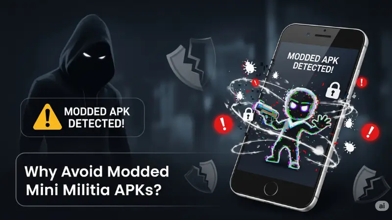 Why avoid modded mini militia apks