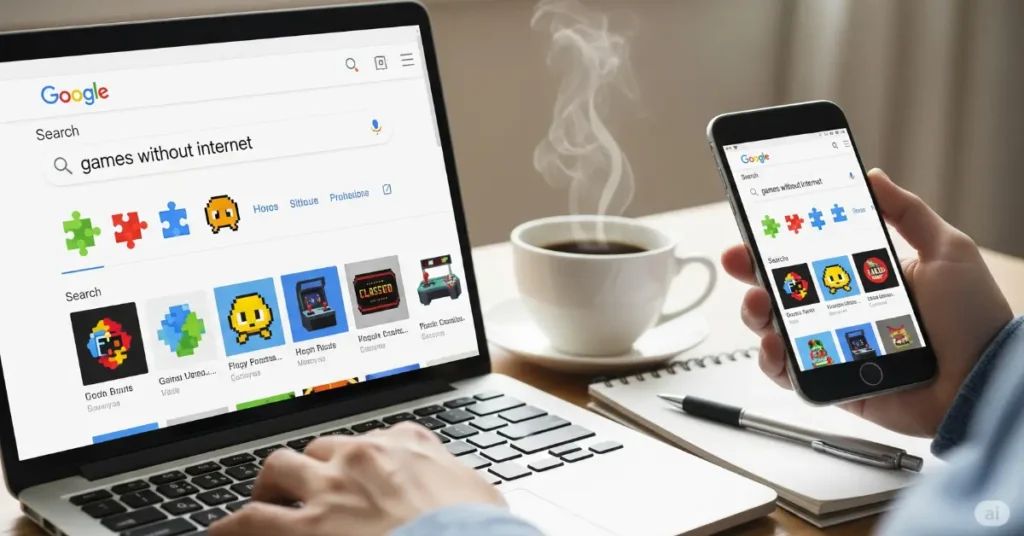 Finding Games Without Internet on Google