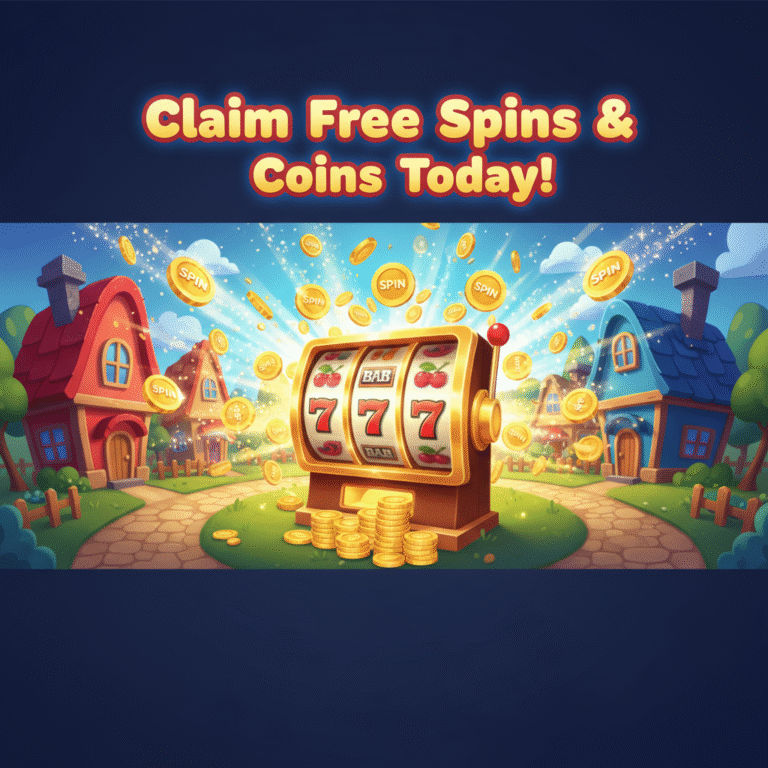 clain free spins and coins today